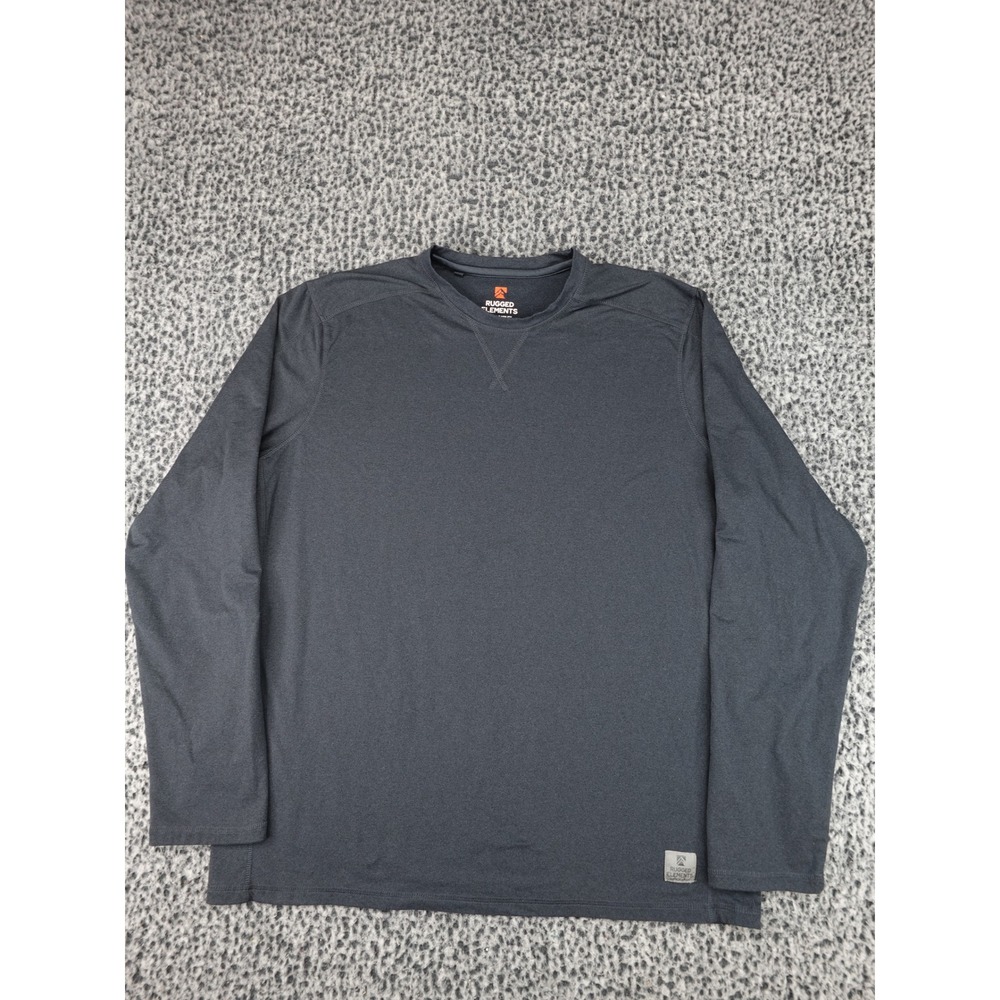 Rugged Elements Utility Shirt Mens XL Gray Long Sleeve Stretch 1632403